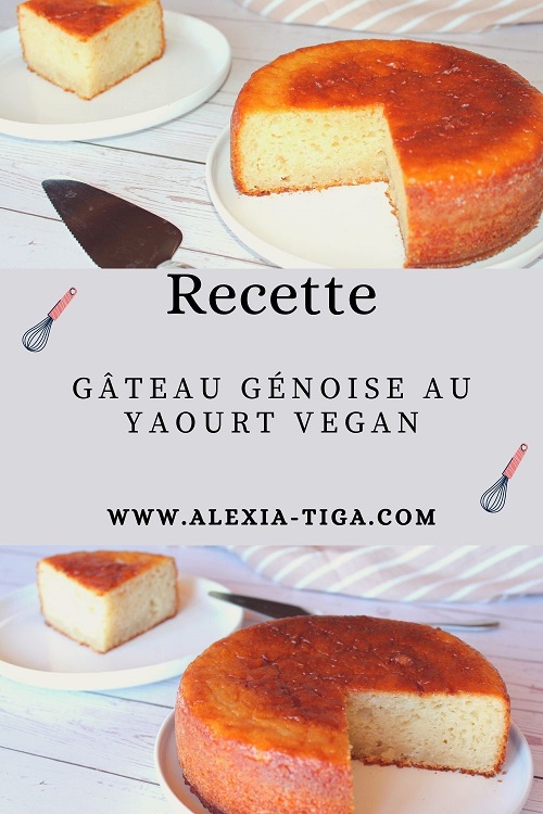 gâteau génoise au yaourt vegan